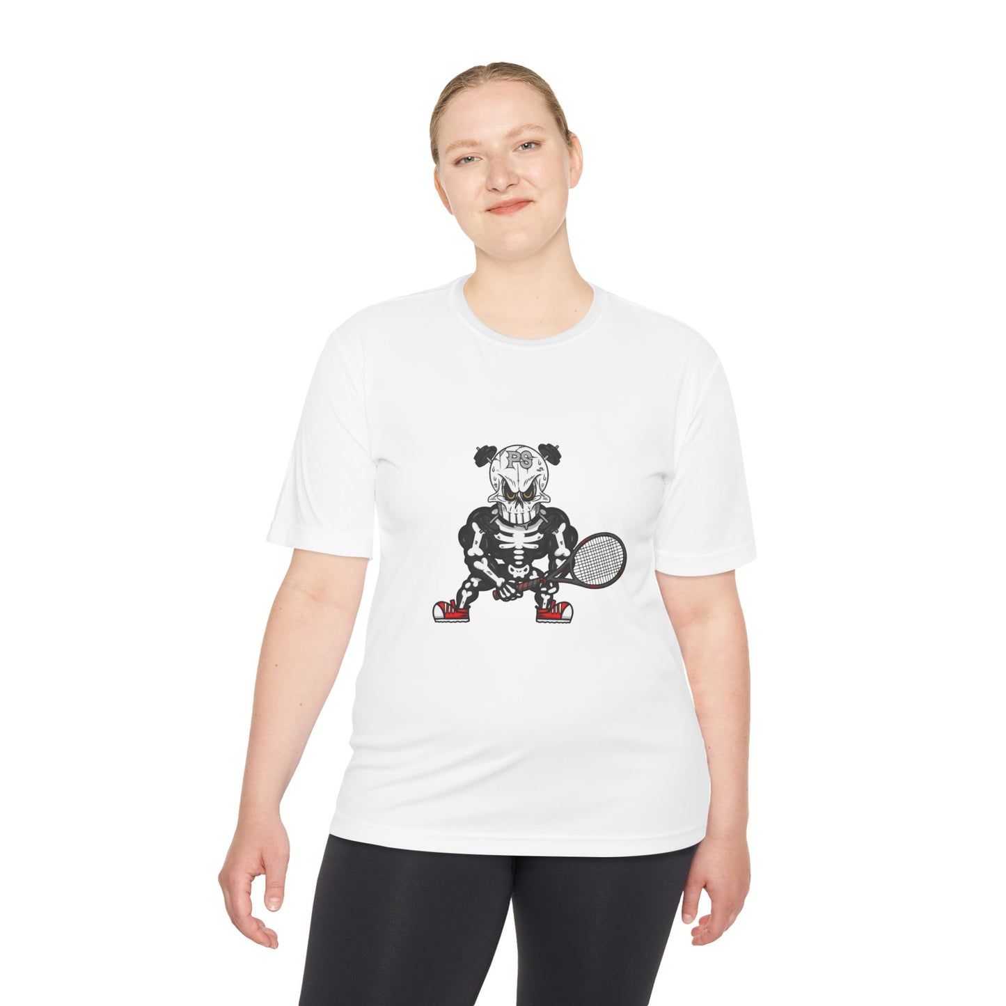 Skully Tennis Player Tee – Moisture Wicking Sports T-Shirt