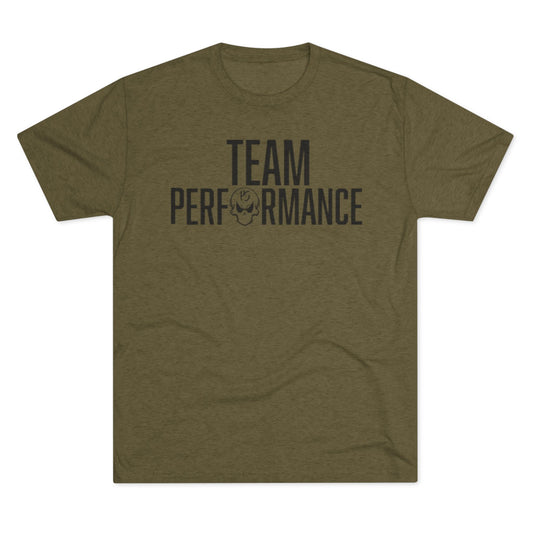 Team Performance Unisex Tri-Blend Crew Tee | Fitness Shirt, Sporty Apparel, Athletic Wear, Team Spirit Tee, Motivational Shirt