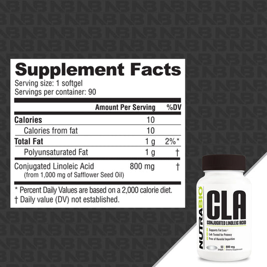 NutraBio: CLA (800mg) 90ct