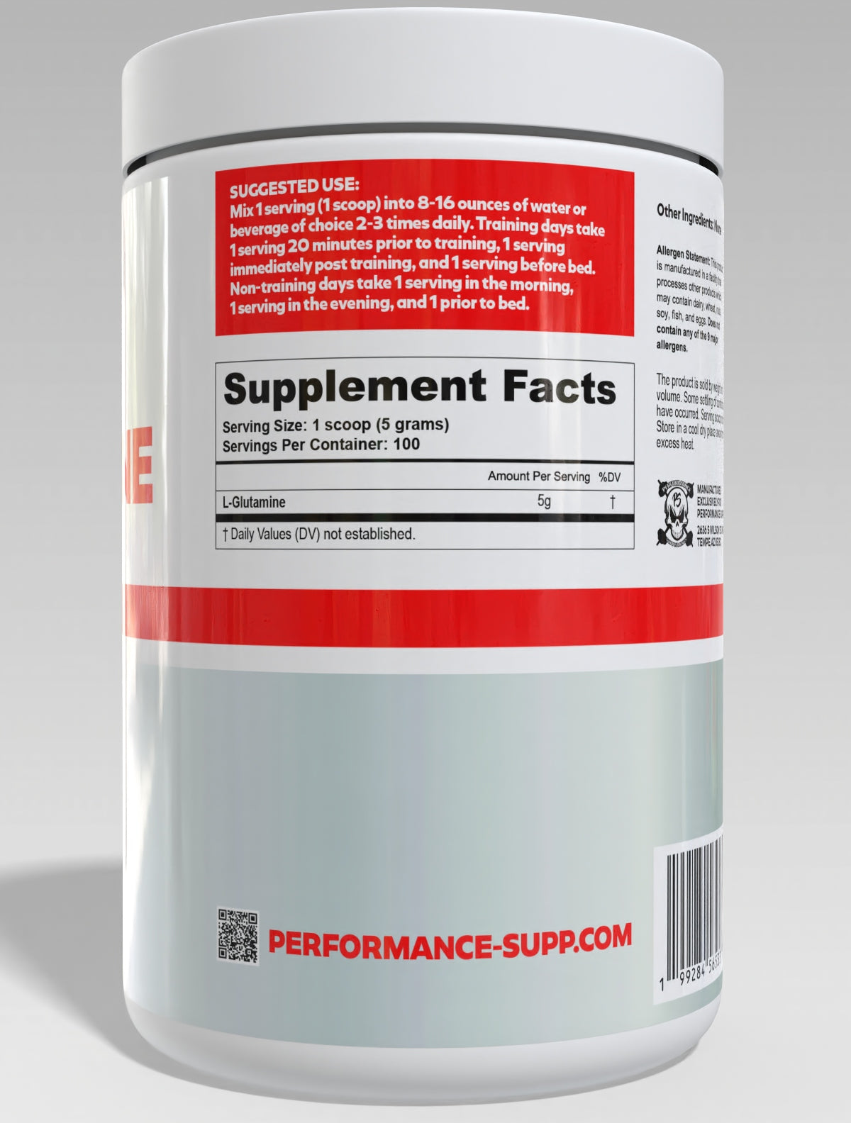 Performance L-Glutamine 100 serv
