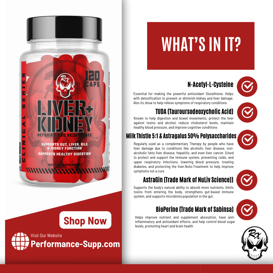 Performance Liver-Kidney Suport 120caps