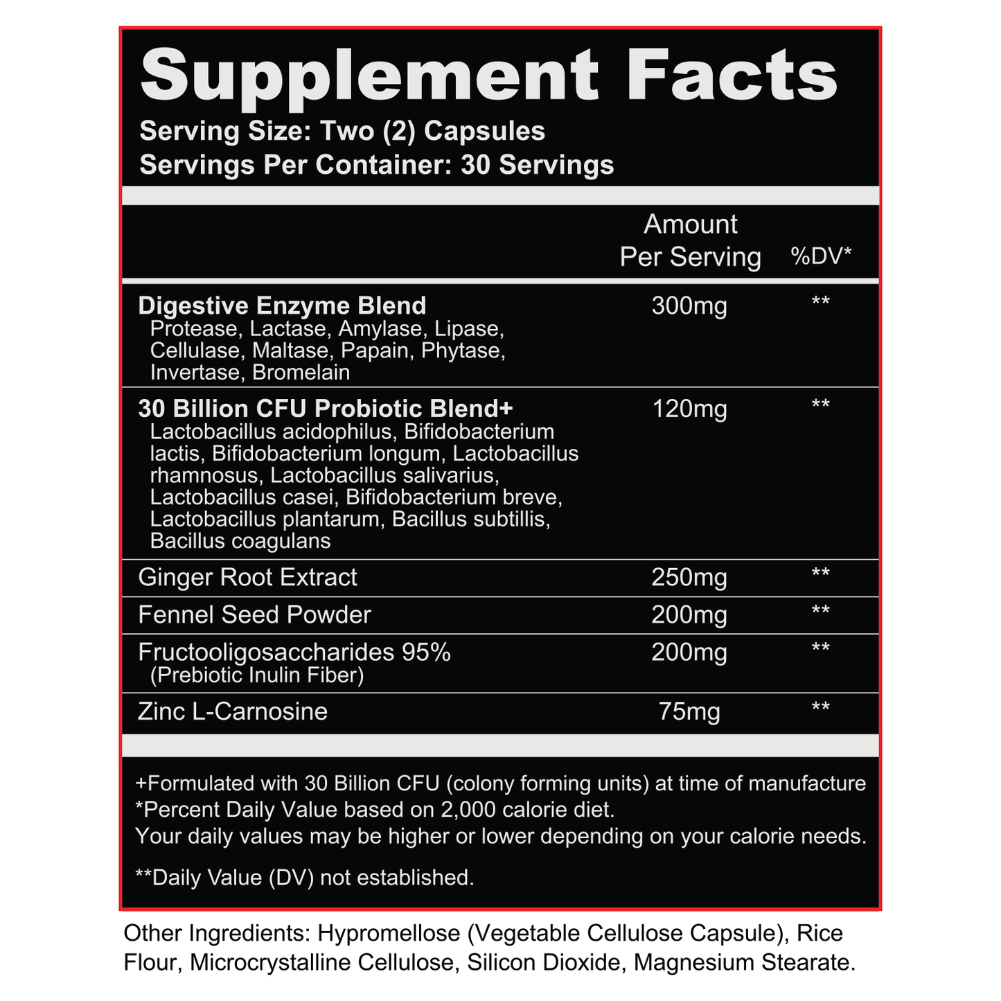 PerformanceRx Probiotic & Digestive Enzymes (60 caps)