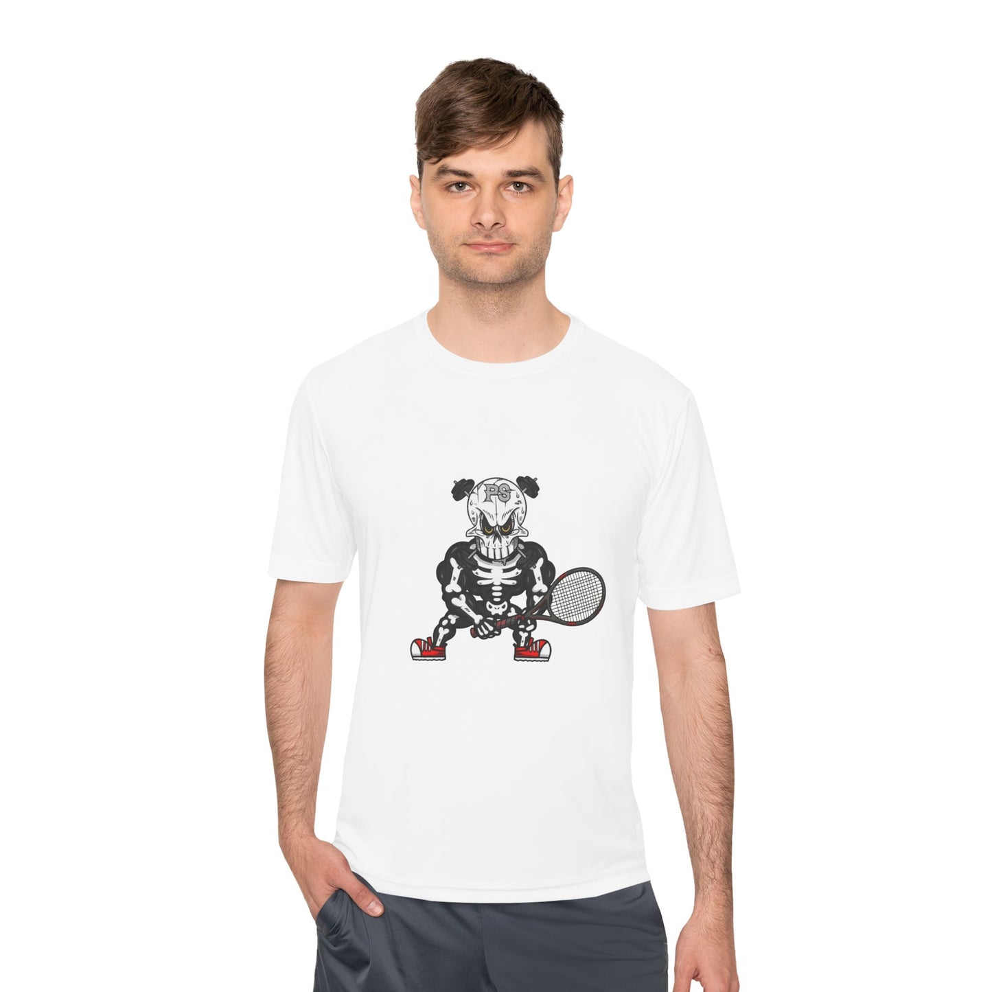 Skully Tennis Player Tee – Moisture Wicking Sports T-Shirt