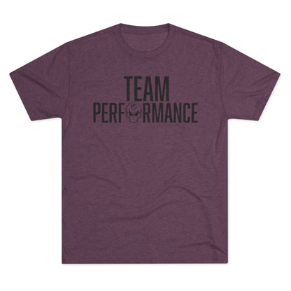 Team Performance Unisex Tri-Blend Crew Tee | Fitness Shirt, Sporty Apparel, Athletic Wear, Team Spirit Tee, Motivational Shirt