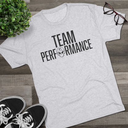 Team Performance Unisex Tri-Blend Crew Tee | Fitness Shirt, Sporty Apparel, Athletic Wear, Team Spirit Tee, Motivational Shirt