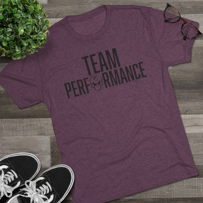 Team Performance Unisex Tri-Blend Crew Tee | Fitness Shirt, Sporty Apparel, Athletic Wear, Team Spirit Tee, Motivational Shirt