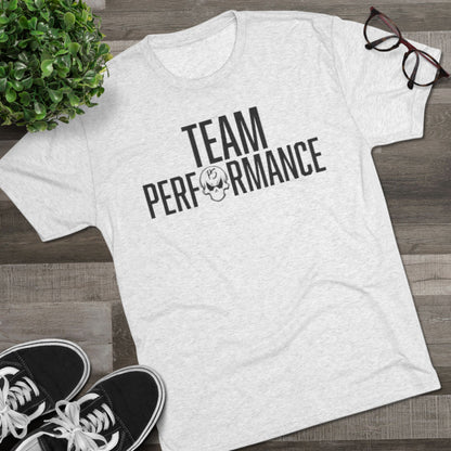 Team Performance Unisex Tri-Blend Crew Tee | Fitness Shirt, Sporty Apparel, Athletic Wear, Team Spirit Tee, Motivational Shirt