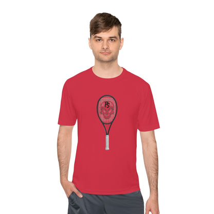 Tennis Racket Skull Tee — Moisture-Wicking Athletic Shirt