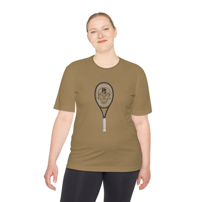 Tennis Racket Skull Tee — Moisture-Wicking Athletic Shirt