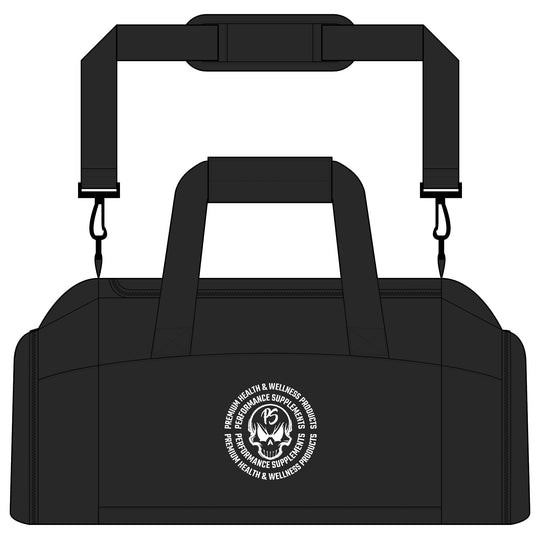 Gym Bag — Minimal Monogram Fitness Duffle with Circular Logo