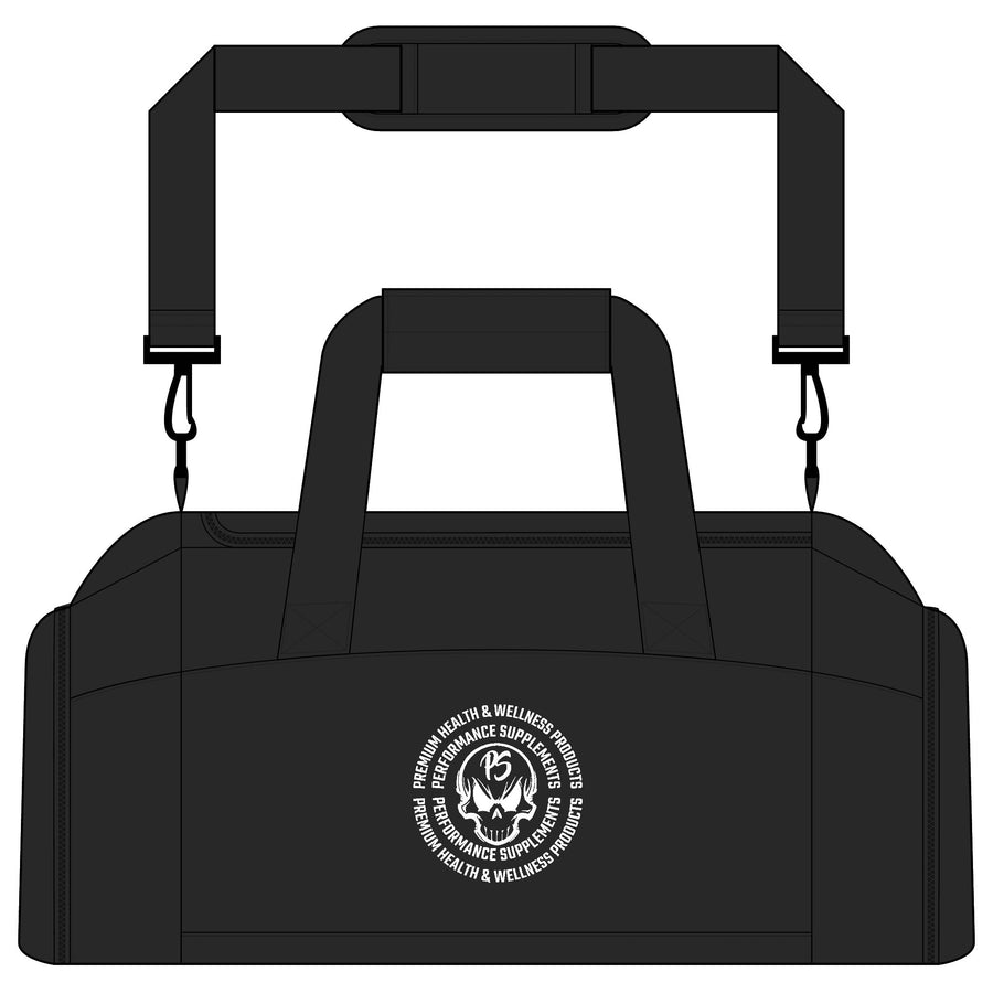 Gym Bag — Minimal Monogram Fitness Duffle with Circular Logo