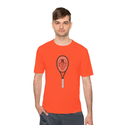 Tennis Racket Skull Tee — Moisture-Wicking Athletic Shirt