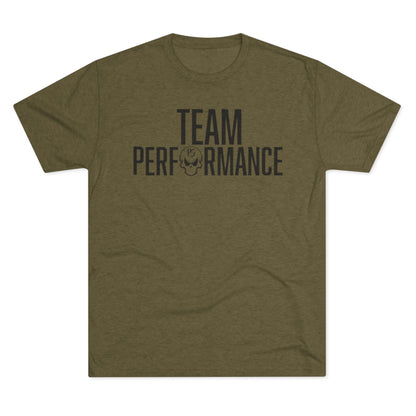 Team Performance Unisex Tri-Blend Crew Tee | Fitness Shirt, Sporty Apparel, Athletic Wear, Team Spirit Tee, Motivational Shirt