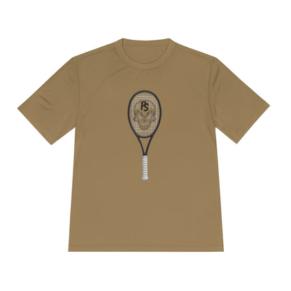 Tennis Racket Skull Tee — Moisture-Wicking Athletic Shirt