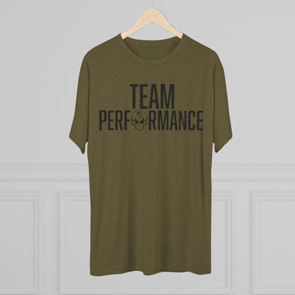 Team Performance Unisex Tri-Blend Crew Tee | Fitness Shirt, Sporty Apparel, Athletic Wear, Team Spirit Tee, Motivational Shirt