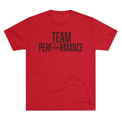 Team Performance Unisex Tri-Blend Crew Tee | Fitness Shirt, Sporty Apparel, Athletic Wear, Team Spirit Tee, Motivational Shirt