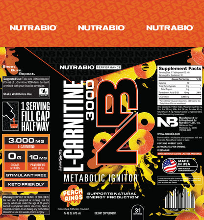 NutraBio LeanShots L-Carnitine