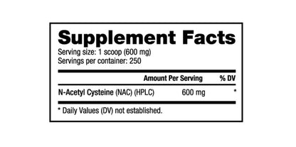 NutraBio N-Acetyl-Cysteine (NAC) Powder