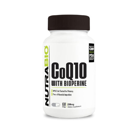 NutraBio CoQ10 (200mg) 60 Capsules