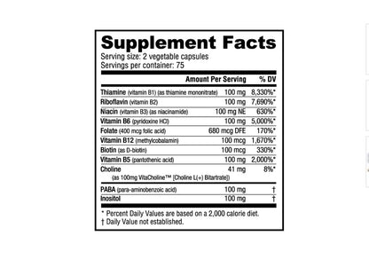 NutraBio Vitamin B-100 Complex