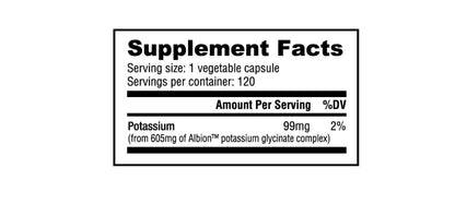 NutraBio Potassium Complex 99mg