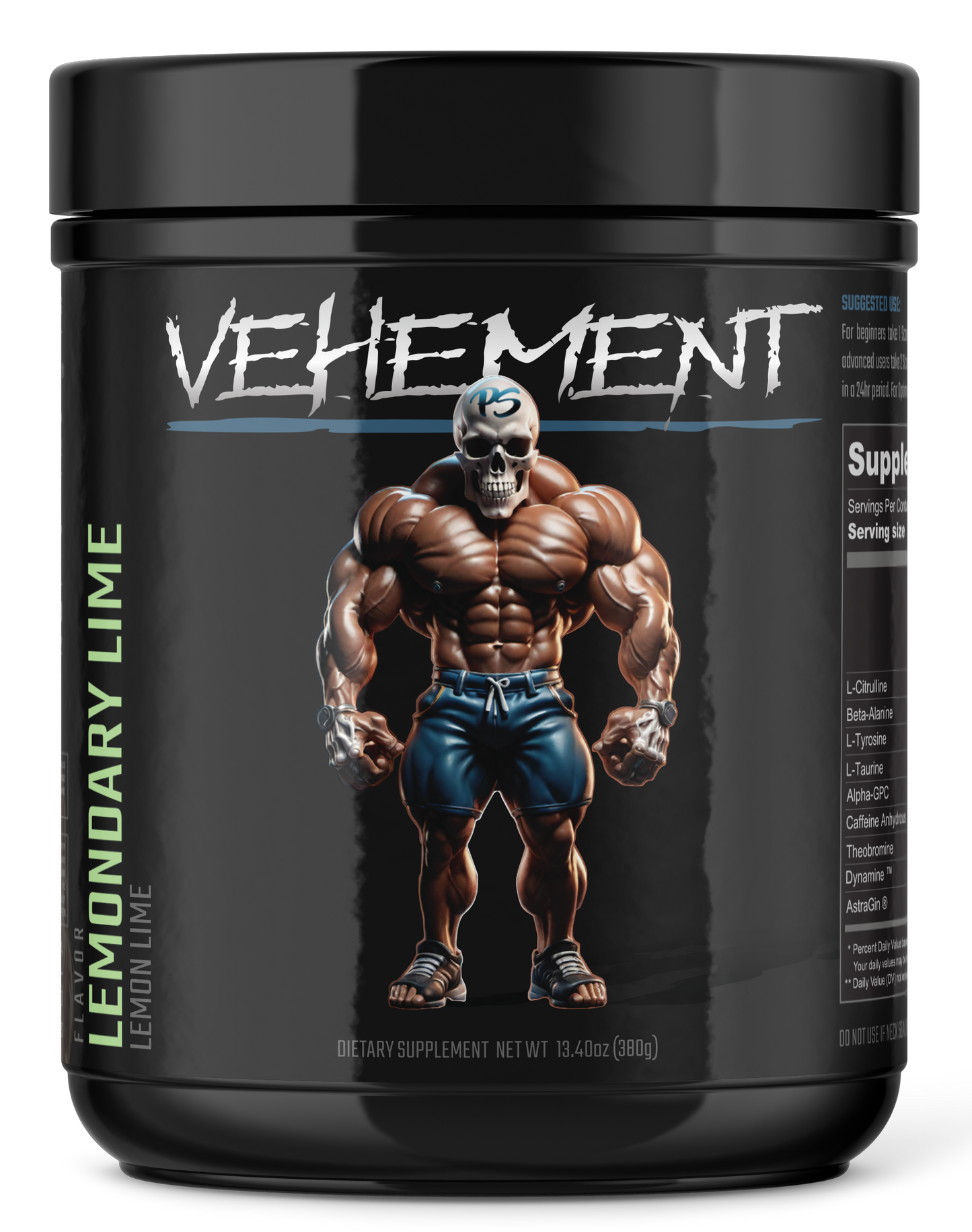 Vehement Pre-Workout: Lemondary Lime