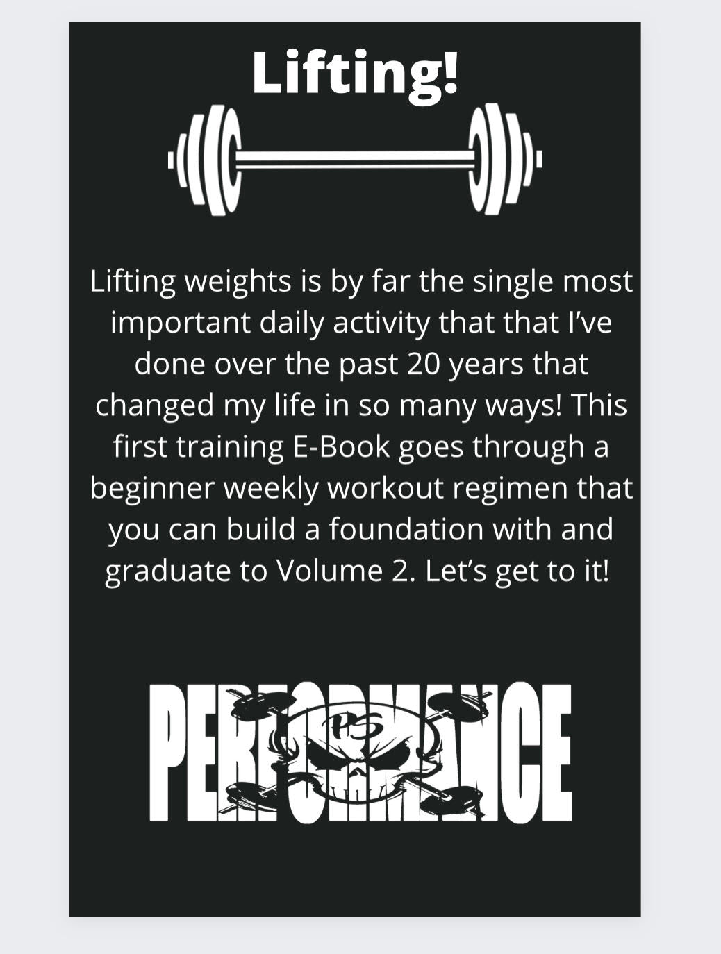 Weight Training Volume 1