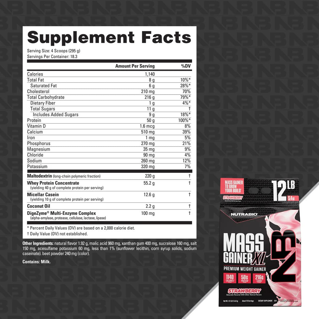 NutraBio Mass Gainer XL